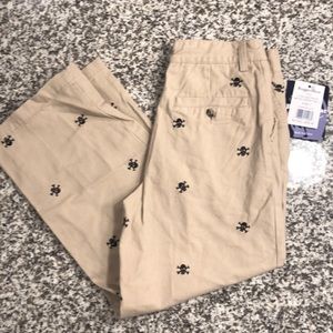 Rugged Bear khaki pants w/ skulls